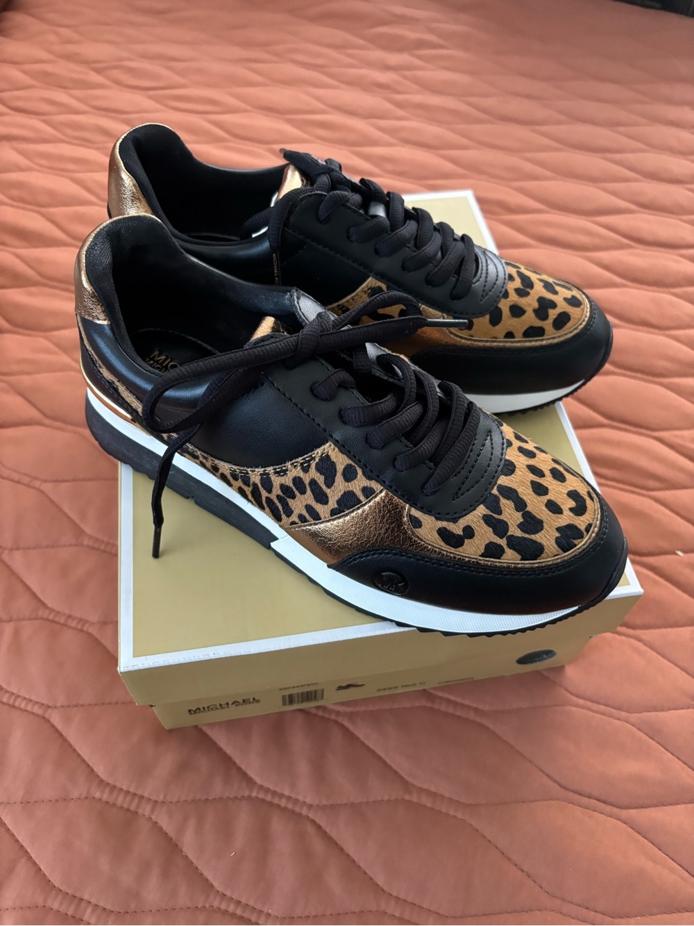 Michael Kors Andi Mixed-Media Trainer